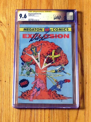MEGATON EXPLOSION #NN CGC SS 9.6 signed Rob Liefeld 1st Youngblood 1987