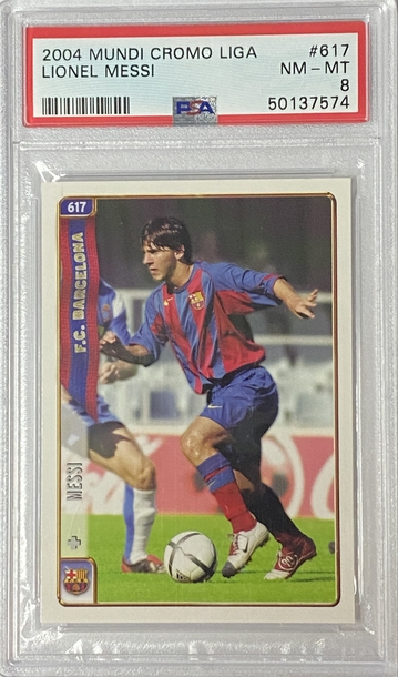2004 MUNDICROMO RC LEO MESSI PSA 8