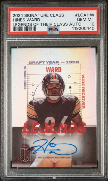 2024 Topps #LCA-HW Hines Ward Legends of Their Class PSA 10