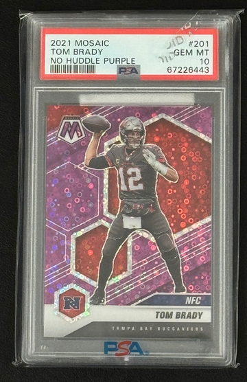 2021 Panini Mosaic Tom Brady #201 PSA 10