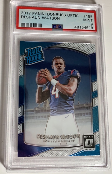 Deshaun Watson PSA 9 Donruss Optic Rookie