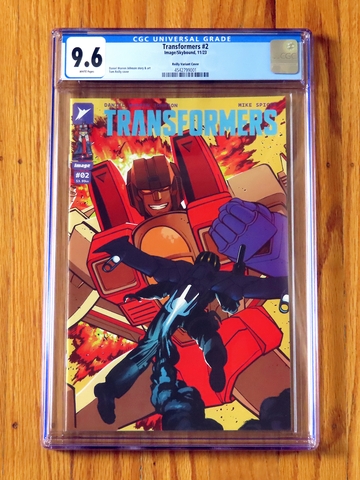 TRANSFORMERS #2 REILLY VARIANT CGC 9.6 NM+ WP 2023 Incentive 1:50 ratio G.I. Joe