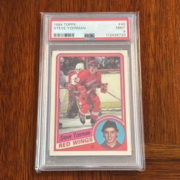 1984 Topps Steve Yzerman HOF Rookie Card PSA 9 Detroit Red Wings