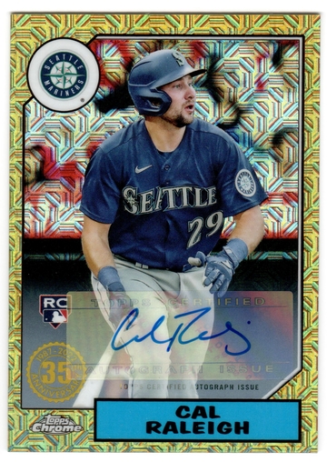 2022 Topps Chrome Cal Raleigh Mojo Rookie Auto /299