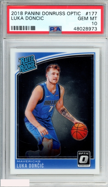 2018 PANINI DONRUSS OPTIC LUKA DONCIC #177 RATED ROOKIE RC PSA 10 GEM MT