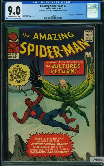 Amazing Spider-Man #7 CGC 9.0 -- 2nd App of Vulture