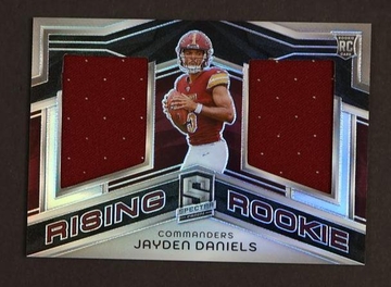 2023 Panini Spectra RRM-JDS Jayden Daniels Rising Rookie Prizm Rookie /99 Commanders