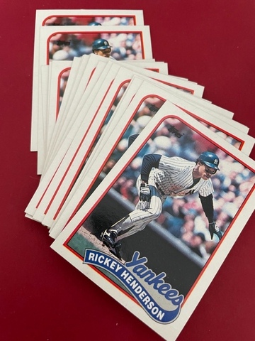 1989 Topps - Rickey Henderson #380 - 25 Ct