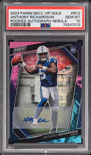 2023 Prizm #RC3 Anthony Richardson NSCC VIP Gold /7 PSA 10