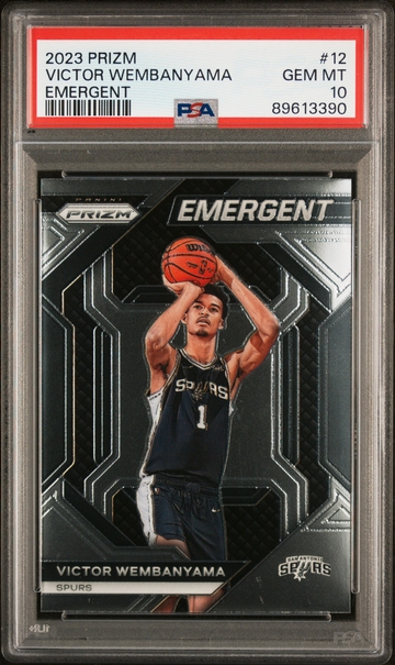 2023 Prizm #12 Victor Wembanyama Emergent PSA 10