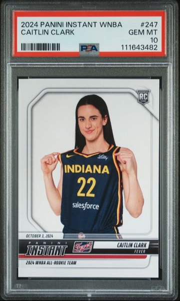 2024 Panini Instant WNBA Caitlin Clark Rookie PSA 10