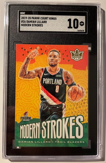 2019-20 Court Kings Damian Lillard #26 Modern Strokes SGC 10