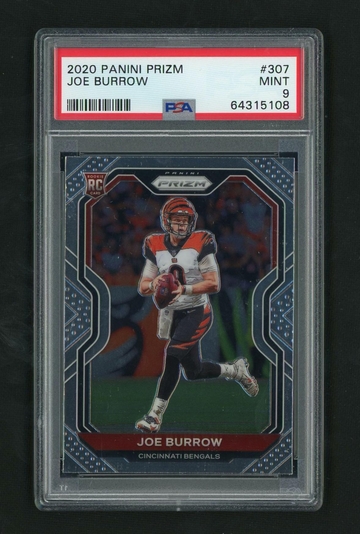 2020 Panini Prizm #307A Joe Burrow PSA 9