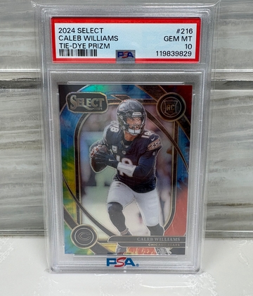 2024 Select Caleb Williams Club Level Tie Dye /25 PSA 10