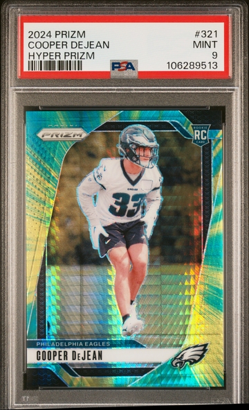 2024 Prizm #321 Cooper DeJean Hyper Prizm /180 PSA 9