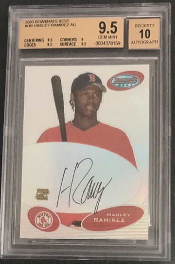 2003 Bowman’s Best Hanley Ramirez Auto Autograph