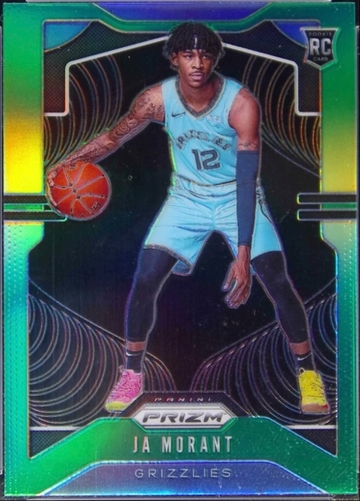 2019/20 Panini Prizm Ja Morant RC Green Rookie #249