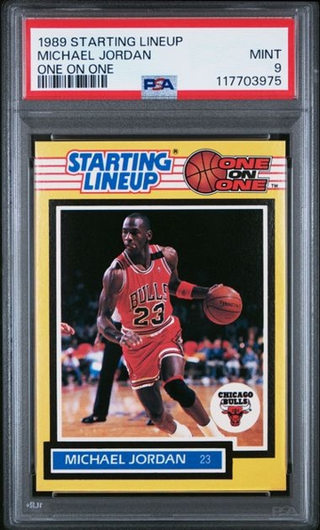 1989 Kenner Starting Lineup SLU Michael Jordan PSA 9