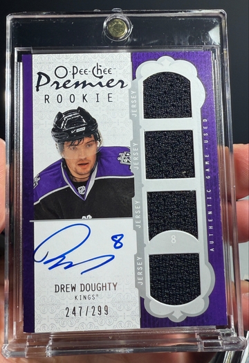 2008 O-Pee-Chee Premier Drew Doughty Rookie Patch Auto /299