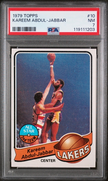 1979 Topps All-Star Kareem Abdul-Jabbar #10 PSA 7