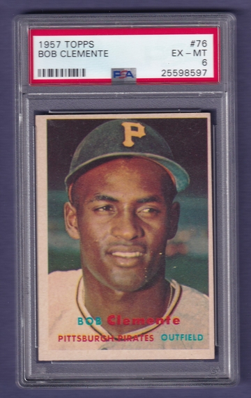 1957 Topps Roberto Clemente PSA 6