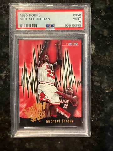 1995 Hoops #358 Michael Jordan PSA 9