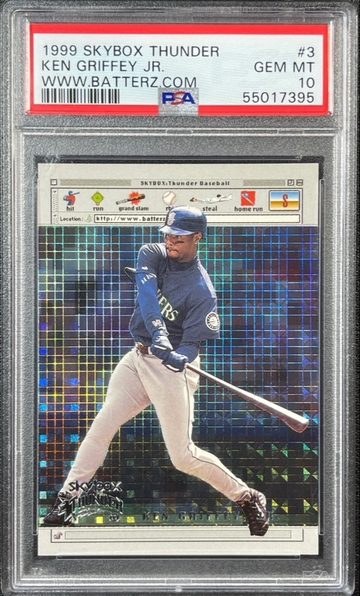 KEN GRIFFEY JR. PSA 10 1999 SKYBOX THUNDER #3 WWW.BATTERZ.COM GEM MINT BATTERZ