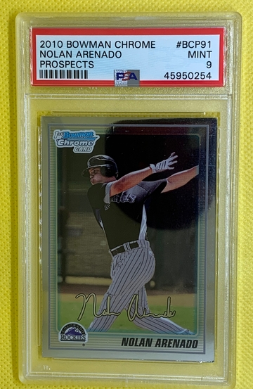 NOLAN ARENADO 2010 Bowman Chrome PSA 9