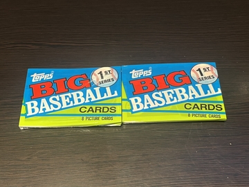 Lot of (2) 1990 Topps Big Series 1 Unopened Packs