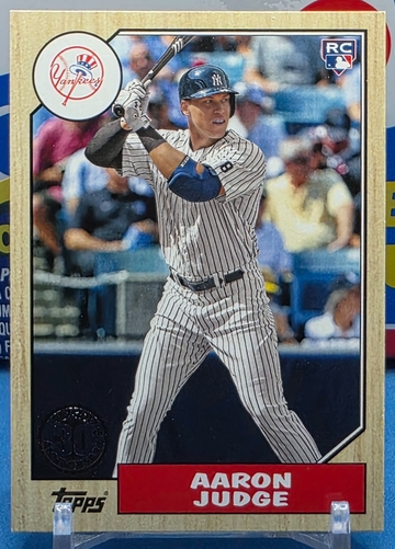 2017 Topps 🔥 1987 30th ANNIVERSARY ROOKIE 🔥 Aaron Judge #87-58 RC MVP Yankees