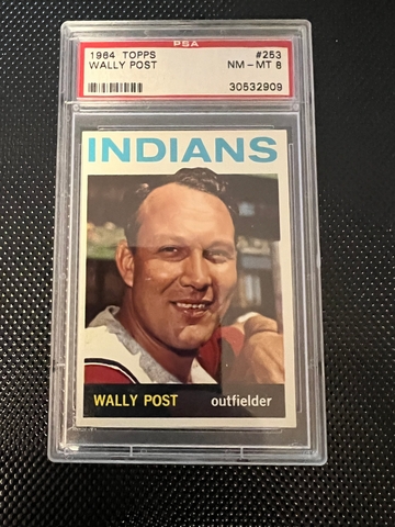 1964 Topps #253 Wally Post NM-MT PSA 8