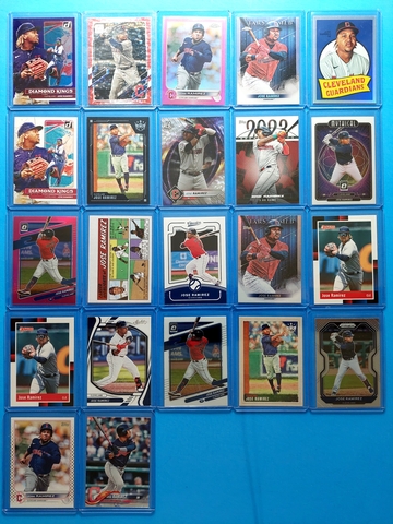 Jose Ramirez Baseball Lot of 22