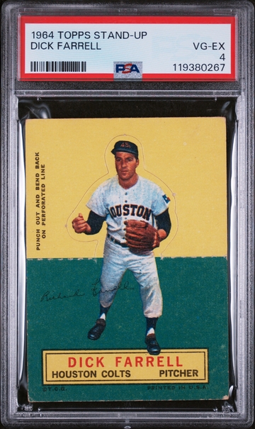 1964 Topps Stand-Up Dick Farrell Stand-Up PSA 4