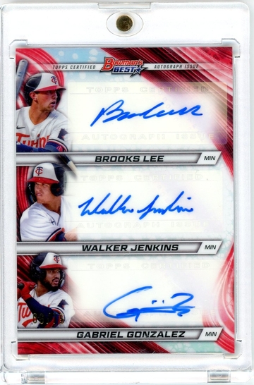2024 Bowman's Best Brooks Lee Walker Jenkins Gabriel Gonzalez Auto /75