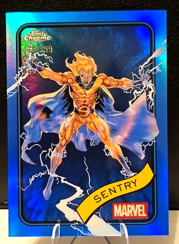 2025 Topps Chrome Marvel  SENTRY  /299  Blue Refractor 