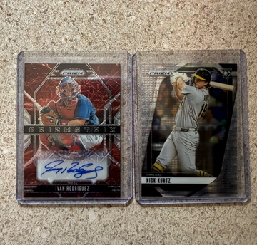 2025 Prizm Baseball Ivan Rodriguez Mojo /25 & Nick Kurtz /499
