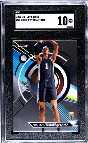 2023 Topps Finest #76 Victor Wembanyama SGC 10