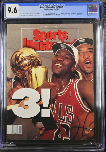 Sports Illustrated June 28, 1993 Newsstand Edition Michael Jordan CGC 9.6
