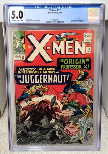 X-Men #12 (1965) CGC 5.0 - 1st Appearance & origin of Juggernaut Marvel Comics Key