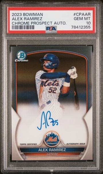 2023 Bowman Chrome #CPAAR Alex Ramirez Auto PSA 10 Gem Mint Rookie Auto