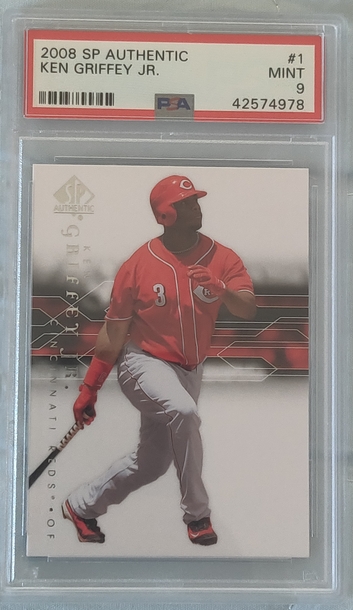 2008 Upper Deck SP Authentic Ken Griffey Jr #1 PSA 9