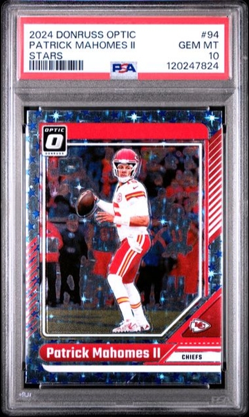 2024 OPTIC STARS PATRICK MAHOMES PSA 10