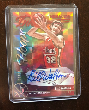 21-22 Panini Hoops Basketball Bill Walton Auto SSP 08/25