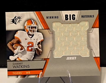 2014 Upper Deck SP  Sammy Watkins  Patch  Winning Big Materials  Clemson  PLAYER WORN