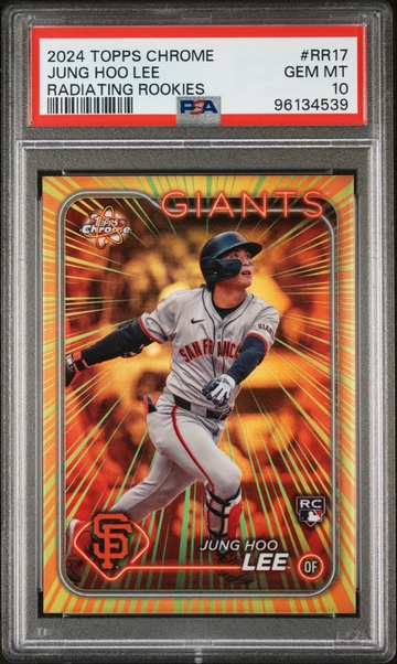 2024 Topps Chrome Jung Hoo Lee Radiating Rookies PSA 10