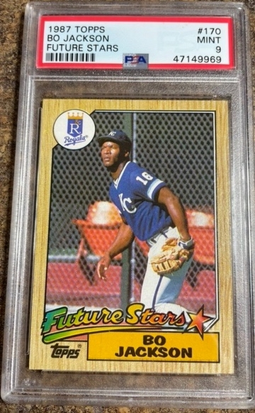 Bo Jackson 1987 Topps RC PSA 9