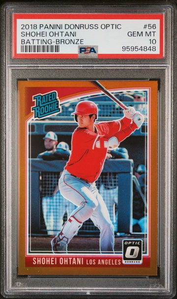 2018 Donruss Optic #56 Shohei Ohtani Rated Rookie PSA 10