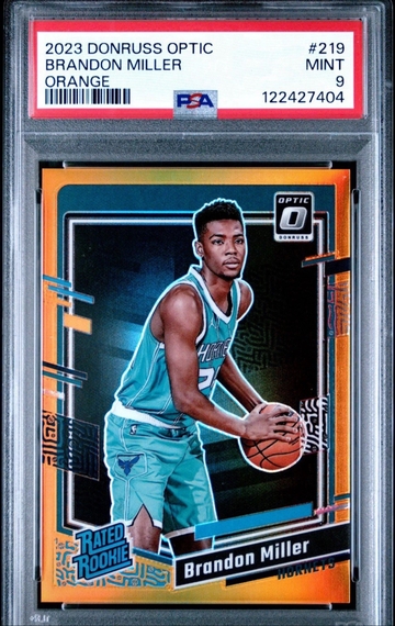 2023 Donruss Optic Brandon Miller Rated Rookie Orange /199