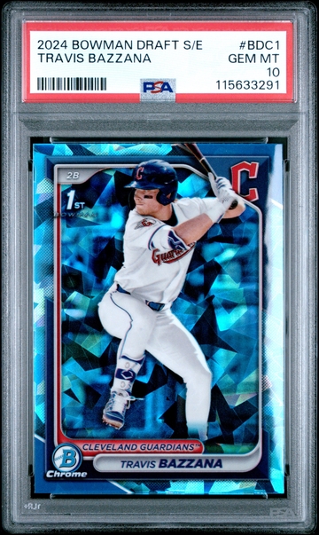 2024 1st Bowman Draft Sapphire Travis Bazzana #BDC1 Prospect Rookie RC PSA 10