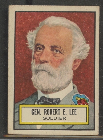 1952 Topps Look 'N See #34 Gen. Robert E. Lee Soldier